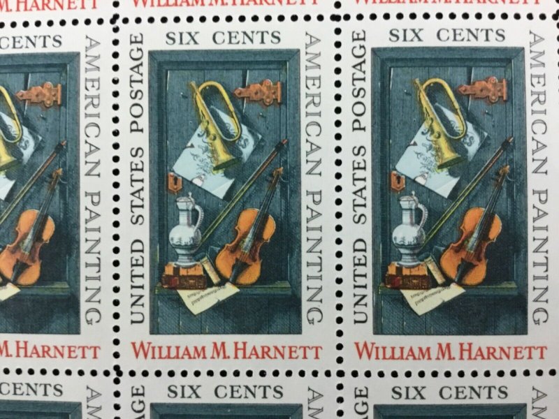 1386    William M Harnett  Artist    MNH 6 c  Sheet of 32   FV $1.92  1969