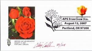 United States, Oregon, Slogan Cancel, Stamp Collecting, Flowers