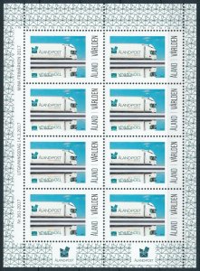 [109474] Aland 2017 My Stamps Postal Lorry truck Scania Miniature sheet MNH