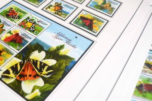 COLOR PRINTED ALDERNEY 1983-2018 STAMP ALBUM PAGES (80 illustrated pages)