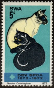 South West Africa  337 - Mint-NH - 5c Cats / SPCA (1972) (cv $5.00)