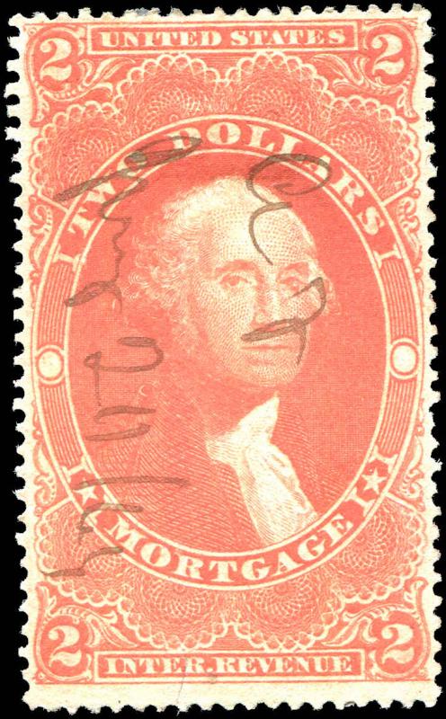 R82c $2.00 Mortgage Civil War 1st Issue Revenue