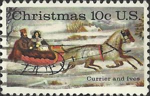 # 1551 USED CHRISTMAS CURRIER AND IVES