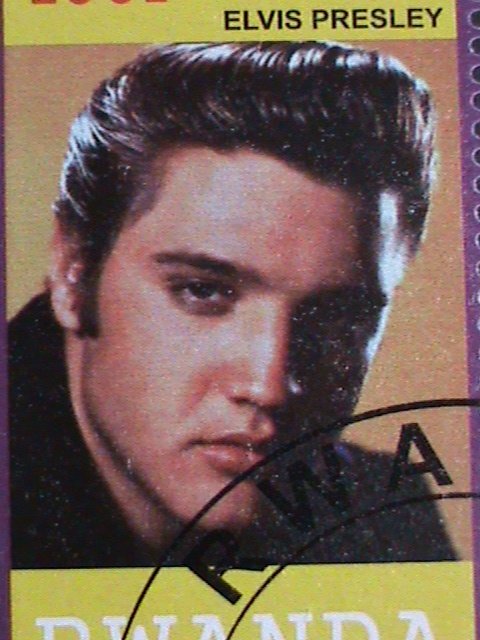 RWANDA STAMP 1993 HISTORY OF MODERN MUSIC- ELVIS PRESLEY  CTO :SHEET-VERY FINE