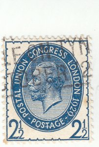 Scott # 208 - 2 1/2p Deep Blue - King Edward VII - Used