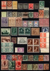 Belgium 1894-1943 M&U Collection Blocks, Pairs Fresh 52 items