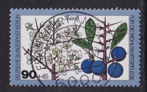 Germany  Berlin #9NB162 cancelled  1979 woodland plants  90pf