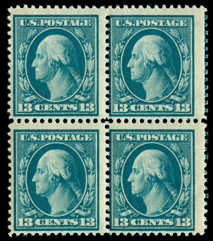 MOMEN: US STAMPS #339 MINT OG NH BLOCK