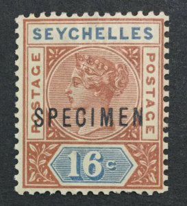 MOMEN: SEYCHELLES SG #6s SPECIMEN 1890-92 MINT OG NH LOT #191839-629