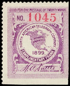 U.S. TELEGRAPH 10T1  Mint (ID # 118645)