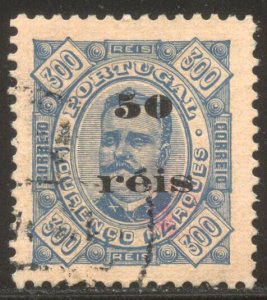 LOURENCO MARQUES #29 SCARCE Used - 1897 50r on 300r Surcharge