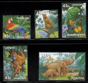 Australia - Scott # 1385-89 VF MNH