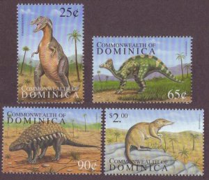 1999 Dominica 2657-2660 Dinosaurs