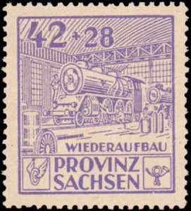 Germany DDR-Issued Under Russian Occ-Saxony Province #13NB1-13NB3, Complete S...