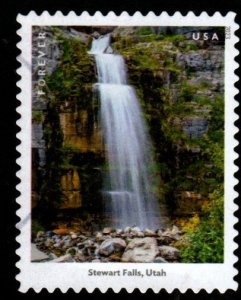 SC# 5800f - (66c) - Waterfalls Stewart, Utah - 6 of 12 Used Single Off paper