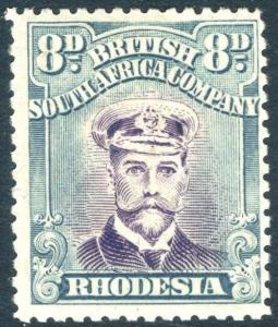 RHODESIA-1919 8d Mauve & Greenish-Blue Sg 268 LIGHTLY MOUNTED MINT V18589