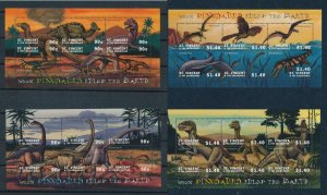 [107191] St. Vincent & Gren. 2001 Prehistoric animals dinosaurs Sea Sheet MNH