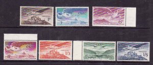 Ireland-Sc#C1-7- id9-unused Airmail set-Angels-C1,2,7 hinged-C3-6 NH-1948-65-