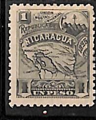 Nicaragua 1896, 1p, with WM, Stamp out of set, Unused (hinged)