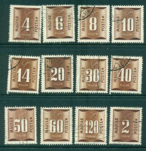 Hungary 1951 Postage Dues FU lot37613