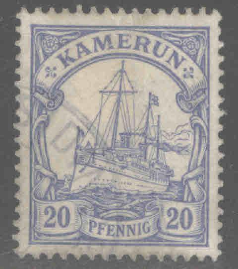 Cameroun, Kamerun Scott 10 Used Kaiser Yacht  no wmk, p14