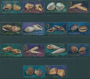 Cook Islands 1974 SG466-479 Shells (14) MNH