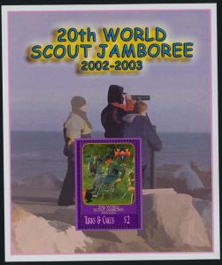 Turks & Caicos Islands 1370-1 MNH Scouts, Horse