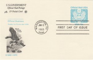 Scott# UZ2 US Postal Card FDC Artmaster Postal Society