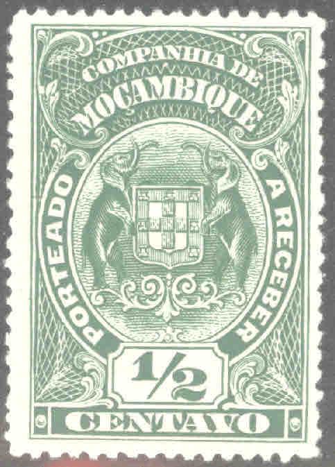 Mozambique Company Scott J31 MH* stamp similar centering