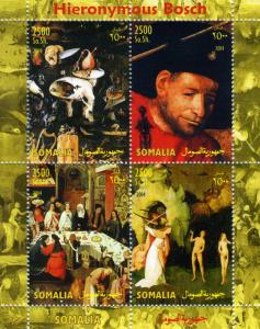 Somalia 2004 HIERONYMUS BOSCH Dutch painter Sheet Perforated Mint (NH)