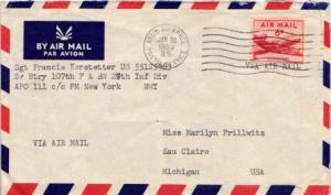 United States, U.S. A.P.O.'s, Airmail, Germany