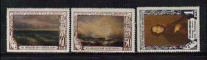 Russia Scott # 1529-31 Ivan Aivazovsky, Painter   MNH