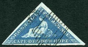 COGH SG6 4d Deep Blue on cream Paper PB Printing Cat 95 pounds