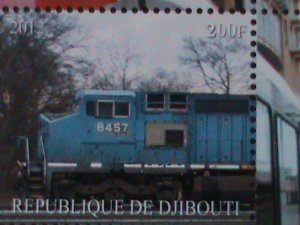 ​DJIBOUTI-2012-CLASSIC & MODEN TRAINS IMPERF-MNH S/S-VF WE SHIP TO WORLDWIDE