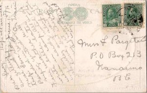 Canada 1c Green KGV Admiral (2) 1916 Field Post Office, Canada Militia, Petaw...