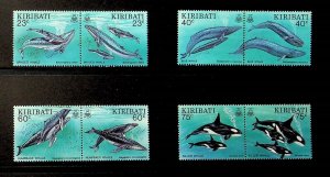 KIRIBATI Sc 623-30 NH ISSUE OF 1994 - WHALES