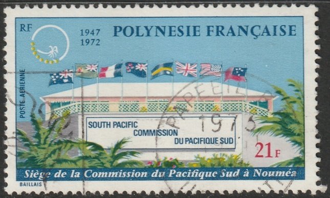 French Polynesia 1972 Sc C85 air post used