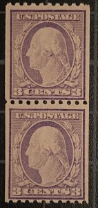 US Stamps - SC# 489 - MNH - Pair  - SCV = $22.50