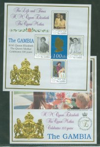 Gambia #2145-2146 Mint (NH) Souvenir Sheet (Queen) (Royalty)