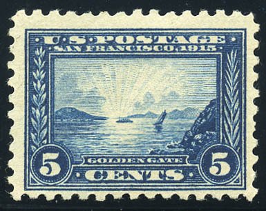 Scott #403 F/VF-OG-LH. Brilliant color. Scott catalog value - $160.00