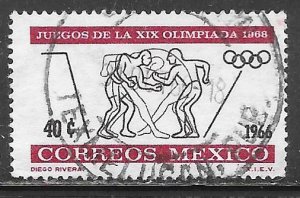 Mexico 975: 40c Wrestling, used, VF