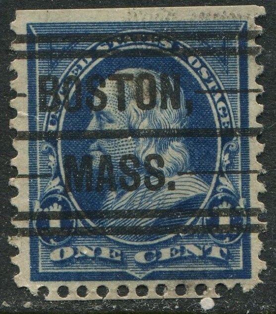 264 1c Franklin USED BOSTON MASS. Precancel      Coil Usage?