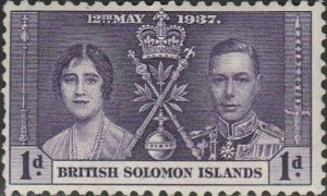 British Solomon Islands, #64 Mint Hinged  From 1937