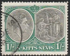 St. Kitts- Nevis,  #86  Used From 1938-48