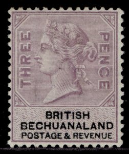 BRITISH BECHUANALAND QV SG12, 3d lilac & black, LH MINT.