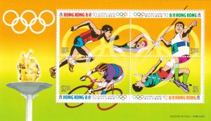 HONG KONG 1992,Summer Olympic   MNH Sheet  # 628