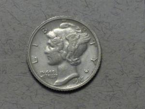 1916 D Mercury Dime Copy