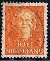 Netherlands 308, 10c Queen Juliana, used, VF