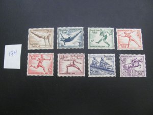 Germany 1936 MNH SC B82-89 SET VF/XF 140 EUROS (134)