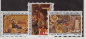 Central African Republic Sc C323-5 NH issue of 1986 - ART - CHRISTMAS 